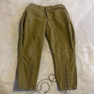 Boy Scouts Of America Pants Women 28x23 Olive Green Button Fly Utility Workwear